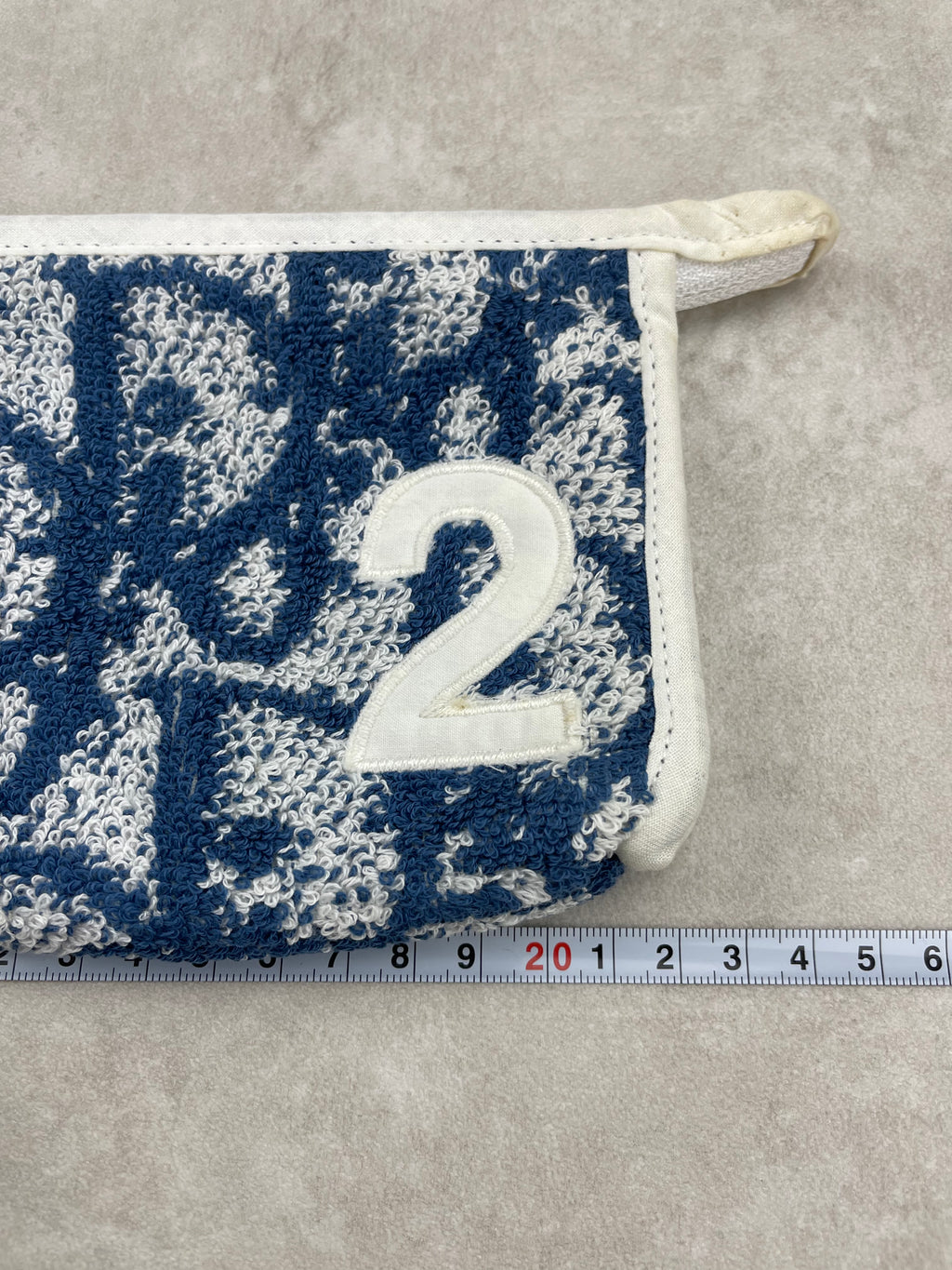 Pochette Dior Vintage by John Galliano Trotter Monogram Bleu