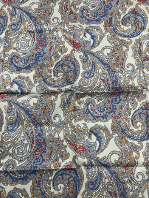 Carré Dior Vintage en Coton Bleu et Vert