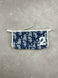 Pochette Dior Vintage by John Galliano Trotter Monogram Bleu